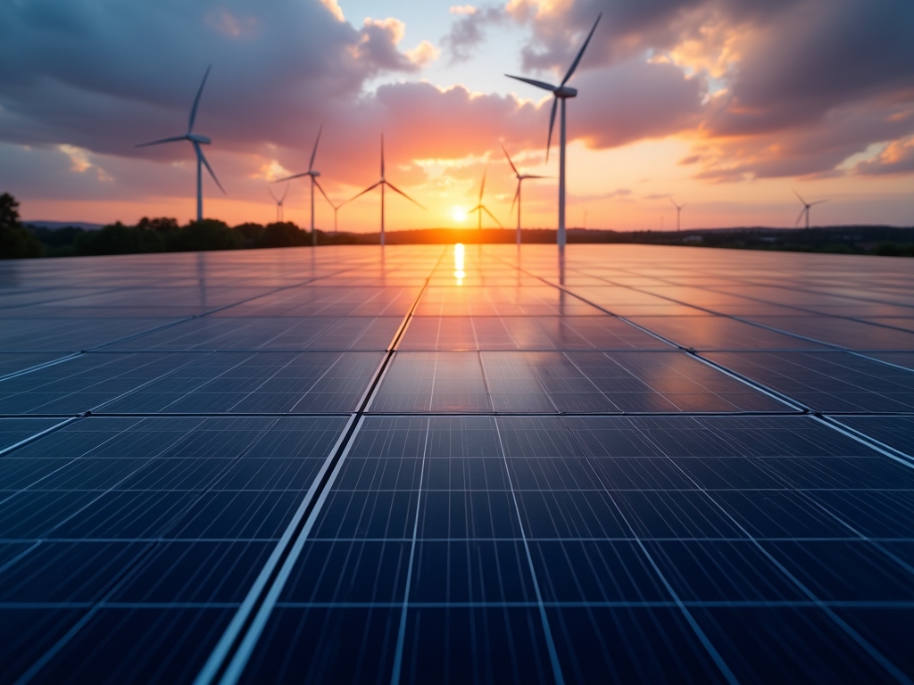 Instalación de energía renovable moderna