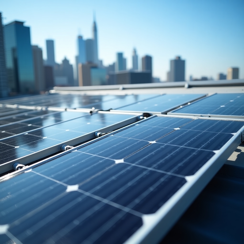 Centro comercial con energía solar